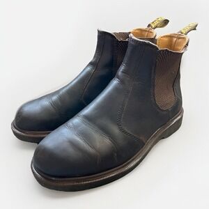 Dr. Martens Unisex 2976 Leather Chelsea Boot, Dark Brown Crazy Horse M6 W7